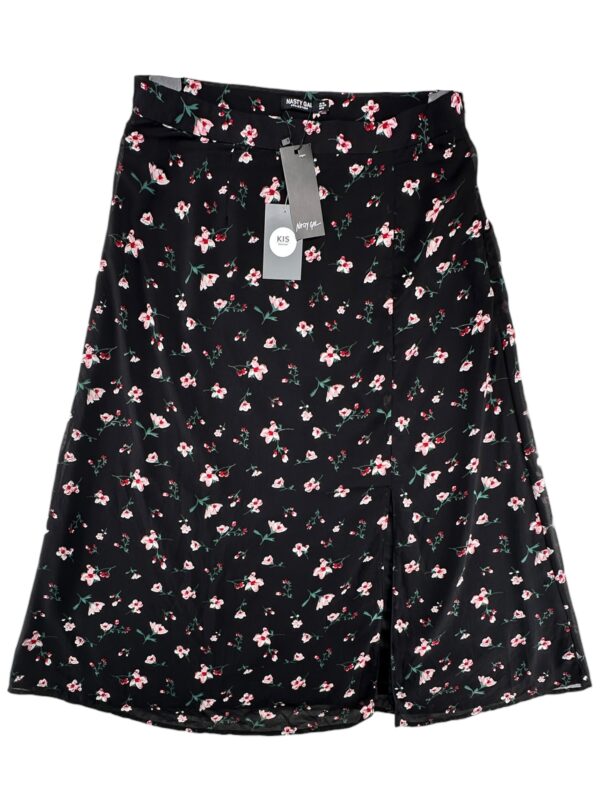 NASTY GAL Spódnica Damska Czarna Kwiatowy XXL