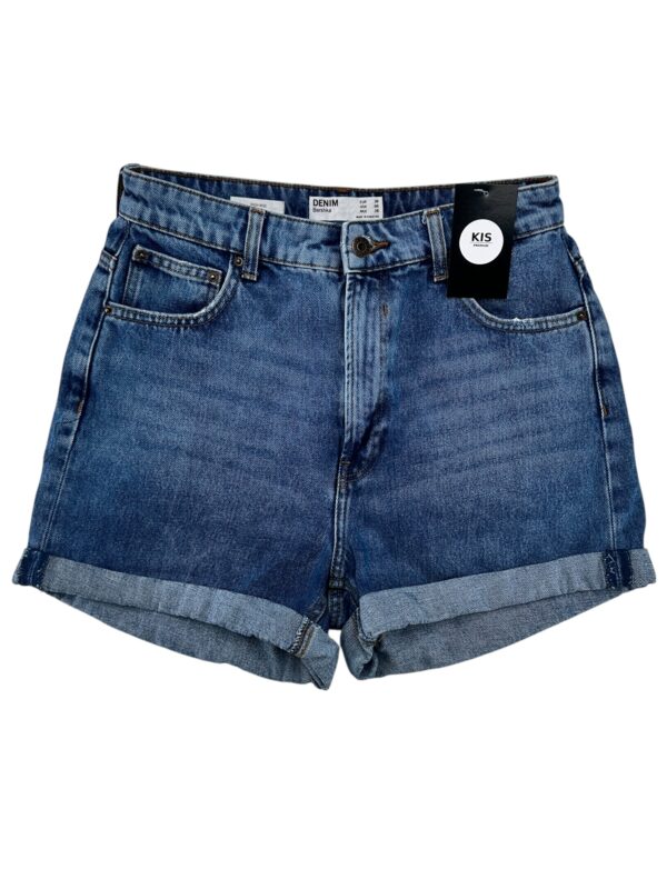 BERSHKA Szorty Damskie Niebieskie M