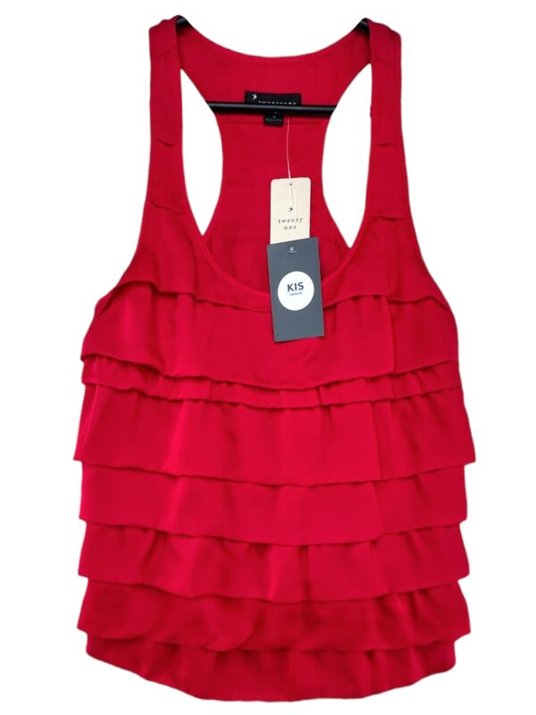 TWENTY ONE Top Damski Czerwony S