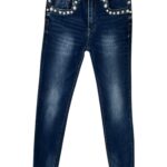 JEWELLY Jeansy Damskie Niebieskie XS - zdjęcie 1