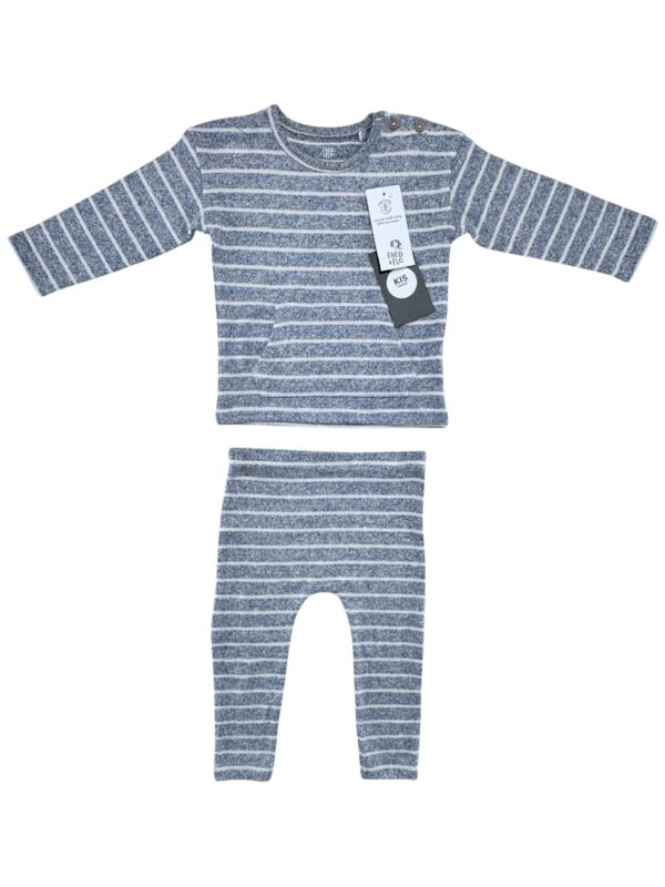 F&F Komplet Dziecięcy Niebieski Paski 74