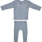 F&F Komplet Dziecięcy Niebieski Paski 92 - zdjęcie 2