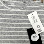 F&F Komplet Dziecięcy Szary Paski 62 - zdjęcie 3