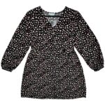 PRIMARK Sukienka Dziecięca Czarna Kwiatowa 152 - zdjęcie 1