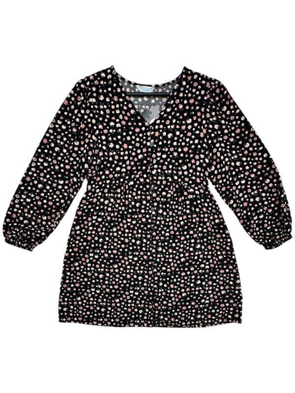 PRIMARK Sukienka Dziecięca Czarna Kwiatowa 152