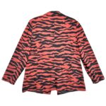 TAILORED Marynarka Damska Czarno-Pomarańczowa Wzór Zwierzęcy - zdjęcie 2