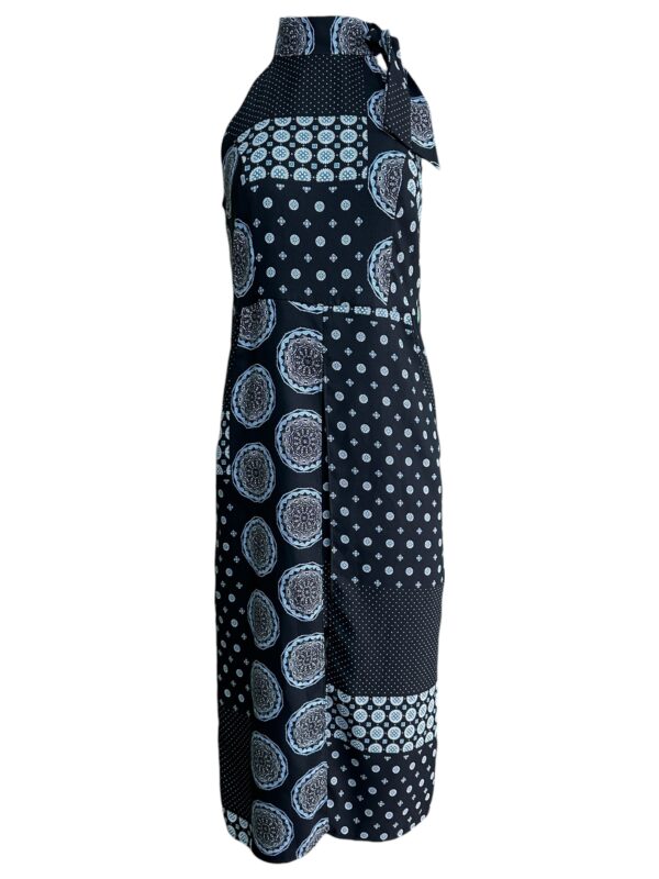 RIVER ISLAND Sukienka Damska Czarna Wzorzysta S