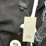 RIVER ISLAND Sukienka Damska Czarna Wzorzysta S - zdjęcie 3