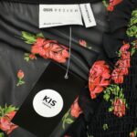 ASOS Sukienka Damska Czarna Kwiatowa M - zdjęcie 3