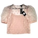 NEW LOOK Bluzka Damska Różowa Groszki L - zdjęcie 1