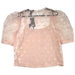 NEW LOOK Bluzka Damska Różowa Groszki L - zdjęcie 2