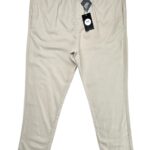 DENIM CO Spodnie Męskie Beżowe XL Len - zdjęcie 1