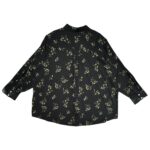 M&S Koszula Damska Czarna Roślinna 6XL - zdjęcie 2