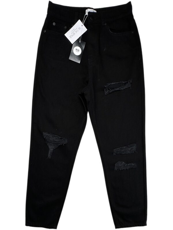 IN THE STYLE Jeansy Damskie Czarne M