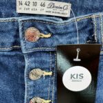 DENIM CO Spodenki Damskie Niebieskie XL - zdjęcie 3