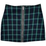 STRADIVARIUS Spódnica Damska Zielona Wzór Kratka XL - zdjęcie 1