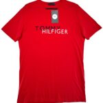 TOMMY HILFIGER Koszulka Męska Czerwona L - zdjęcie 1