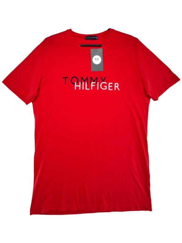 TOMMY HILFIGER Koszulka Męska Czerwona L