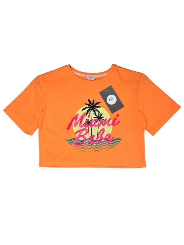 MATALAN Koszulka Dziecięca Pomarańczowa Print 124