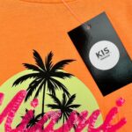 MATALAN Koszulka Dziecięca Pomarańczowa Print 124 - zdjęcie 3