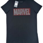 PRIMARK Koszulka Damska Czarna Logo 158 - zdjęcie 1