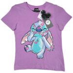 Primark Koszulka Dziecięca Fioletowa Print 134 - zdjęcie 1