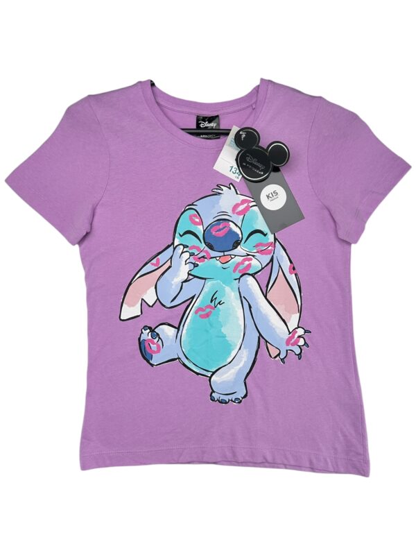 Primark Koszulka Dziecięca Fioletowa Print 134