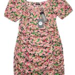 BOOHOO Sukienka Damska Różowa Kwiaty L Poliester - zdjęcie 1