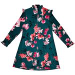 RONNI NICOLE Sukienka Damska Zielona Kwiatowa L - zdjęcie 2