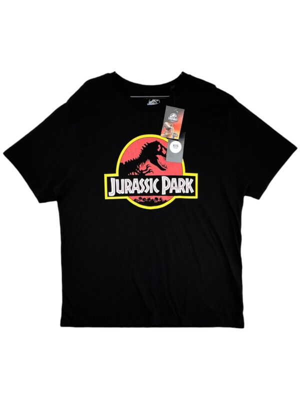 JURASSIC WORLD Koszulka Męska Czarna Logo XL