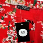 QUIZ Spodnie Damskie Czerwone Kwiatowe L - zdjęcie 3