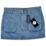 PRETTYLITTLETHING Spódnica Damska Niebieska XXS - zdjęcie 1