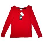 QUIOSQUE Bluzka Damska Czerwona M Wiskoza - zdjęcie 1