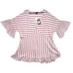 EVANS Tunika Damska Różowa Pasiaste 5XL - zdjęcie 1