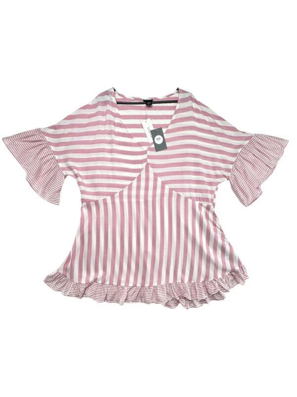 EVANS Tunika Damska Różowa Pasiaste 5XL