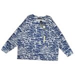 M&S Bluzka Damska Niebieska Wzór 6XL - zdjęcie 1