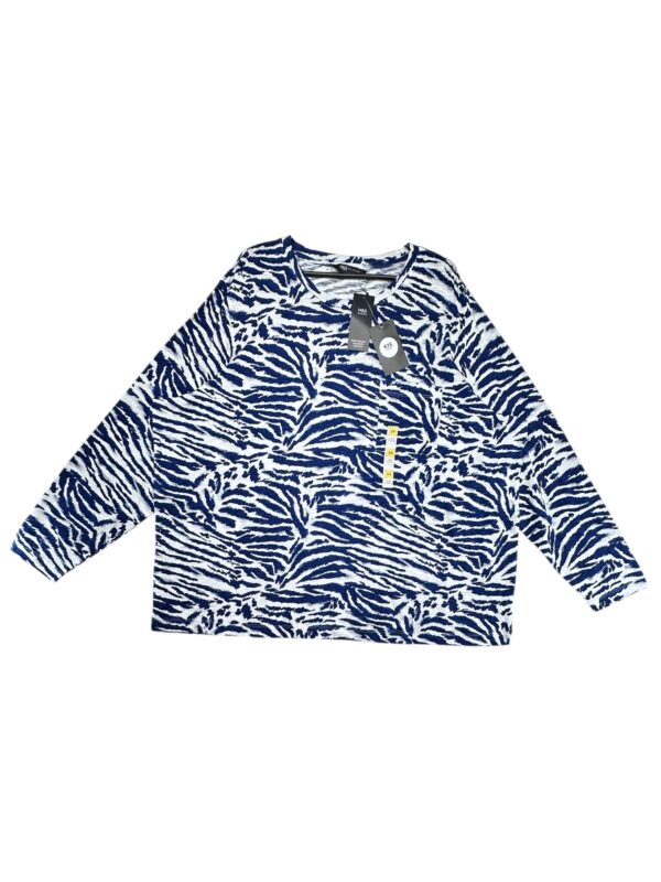 M&S Bluzka Damska Niebieska Wzór 6XL
