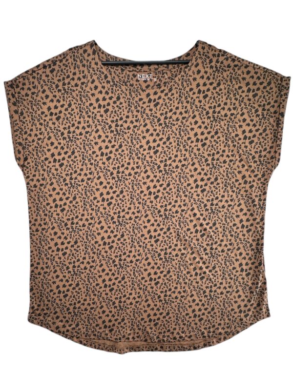 NEXT Koszulka Damska Beżowa Wzór 6XL