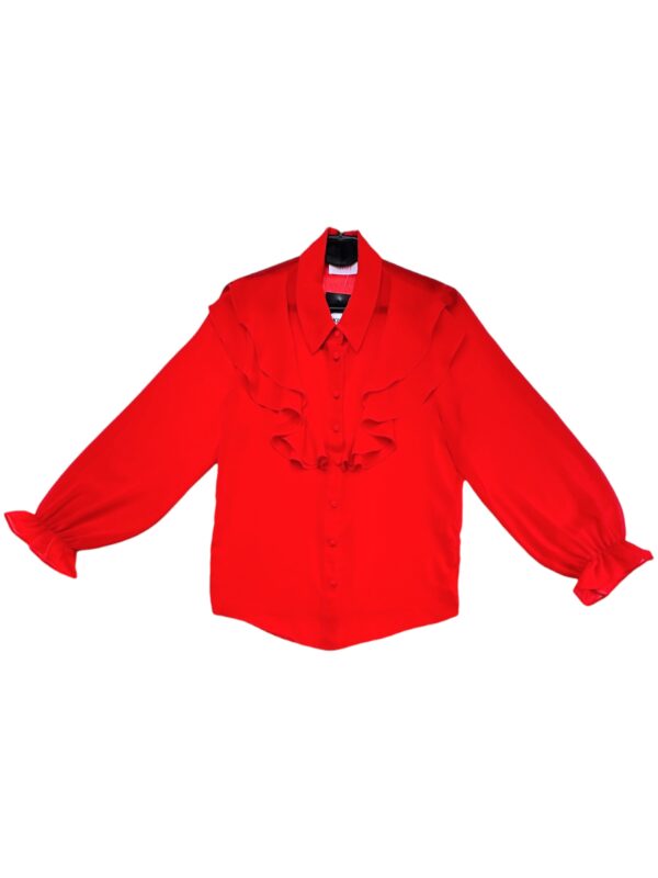 SAVIDA Koszula Damska Czerwona S