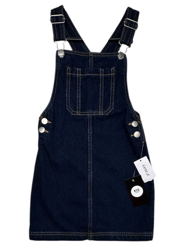 GEORGE Sukienka Ogrodniczki Dziecięce Granatowe 122