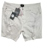 BOOHOOMAN Szorty Męskie Białe L - zdjęcie 1