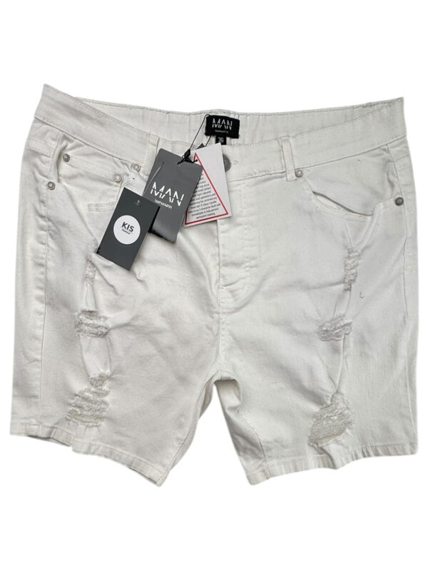 BOOHOOMAN Szorty Męskie Białe L