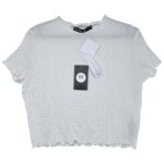 BERSHKA Bluzka Damska Biała L - zdjęcie 1