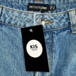 PRETTYLITTLETHING Szorty Damskie Niebieskie Przetarcia S - zdjęcie 3