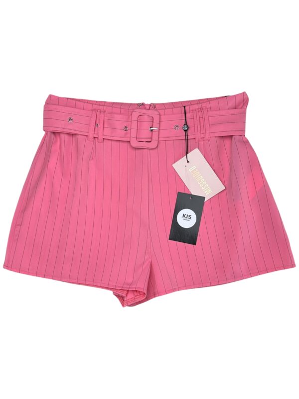 MISSGUIDED Szorty Damskie Różowe w Paski M