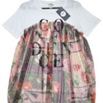 Koszulka Damska Biała Kwiatowa XS - zdjęcie 1