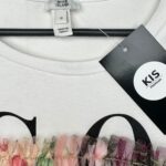 Koszulka Damska Biała Kwiatowa XS - zdjęcie 3