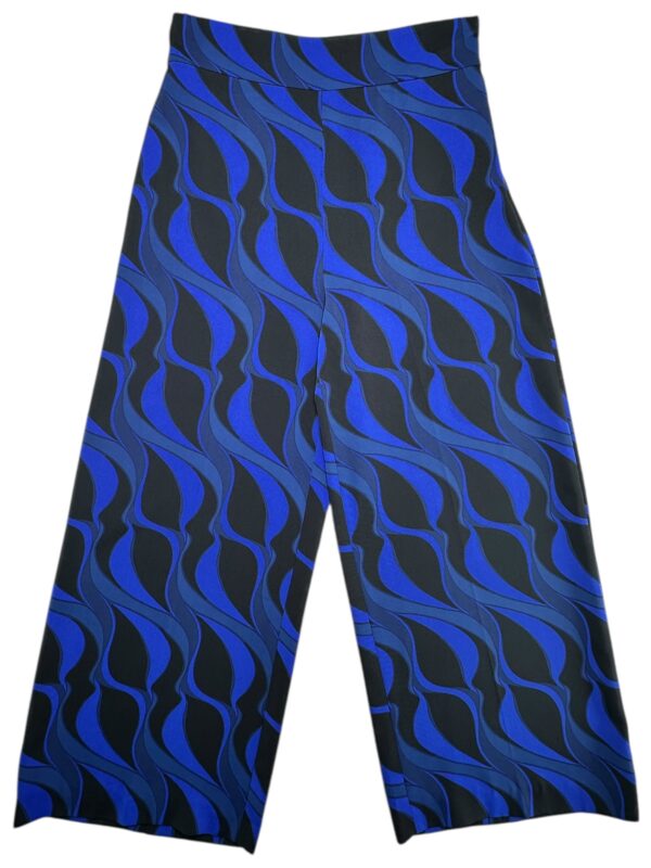 ZARA Spodnie Damskie Niebieskie Geometryczne S