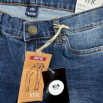 Y.F.K. Jeansy Dziecięce Niebieskie 140 - zdjęcie 3