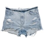 BERSHKA Szorty Damskie Niebieskie M - zdjęcie 1